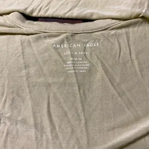 American Eagle Yellow Women's Top size M thumbnail 4