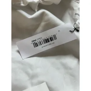 NEW White MAKING THE CUT Ruffle Long Sleeve Tie Front Jacket M $90 thumbnail 6