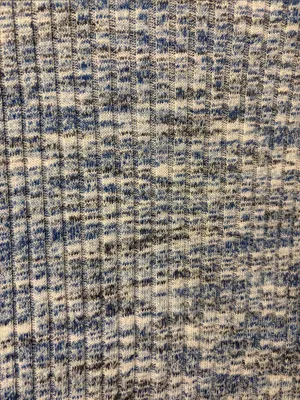 Old Navy Blue Space Dye Ribbed Long Sleeve Plush Tee - Size XS thumbnail 2