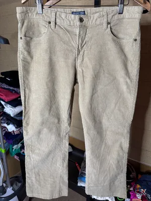 Vintage Polo Jeans Co. Ralph Lauren Beige Corduroy Pants 14 Short Bootcut thumbnail 3