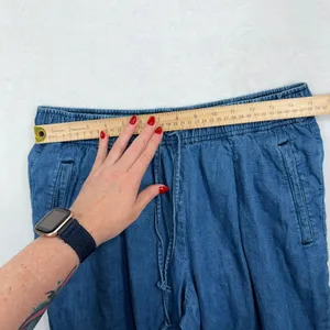 Old Navy M Billie High Rise Dark Wash Straight Ankle Trouser Cotton Denim Pants thumbnail 8