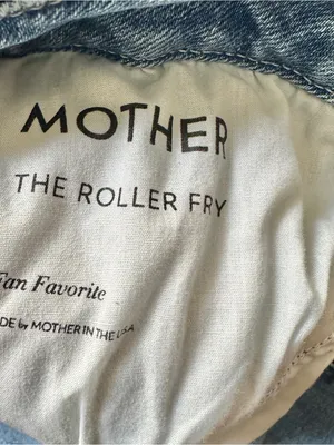 MOTHER The Roller Fray Wide Leg Jeans in Fan Favorite Sz 28 thumbnail 10