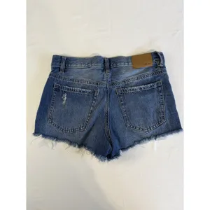 EUC Aeropostale Vintage High Rise Shorty Womens Jean Shorts, Distressed, Blue 6 thumbnail 4