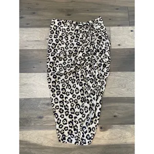 Sanctuary NWT Size S Animal Print Asymmetrical High Low Maxi Skirt thumbnail 5
