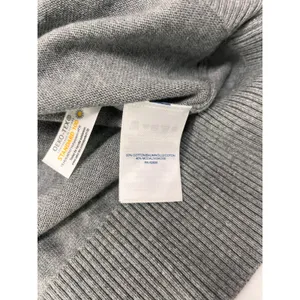 Lands’ End Women’s Gray Cotton Short Sleeve Sweater Knit Pullover Casual Top thumbnail 6