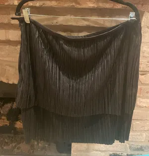 Black Shimmer Mini Skirt thumbnail 1