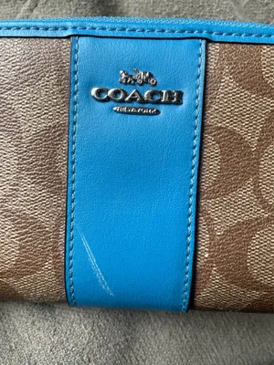 Blue Coach Wallet thumbnail 4