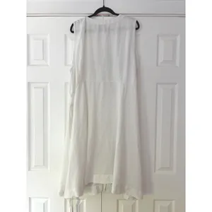 Loft Plus White Linen Blend Sleeveless Button Front Midi Dress Plus Size 24 thumbnail 2