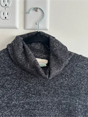 Anthropologie Saturday Sunday Charcoal Turtleneck Sweater thumbnail 3