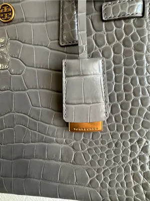 Tory Burch Walker Small Croc Embossed Satchel thumbnail 2