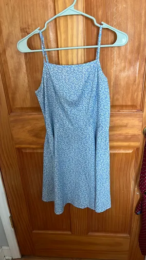 Light Blue Floral Dress thumbnail 2