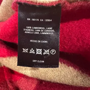 Anthropologie SPARROW Satra Red Plaid Wool Blanket Sweater Coat Barn Jacket S thumbnail 8