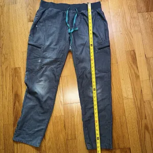 FIGS Scrub Pants Technical Collection Cargo Double Zips Gray Sz L W20SW2034 thumbnail 7