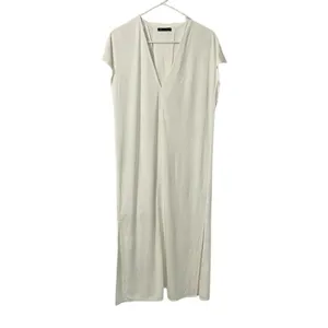 Zara Midi Off White Stretchy Dress(Size Medium) thumbnail 3