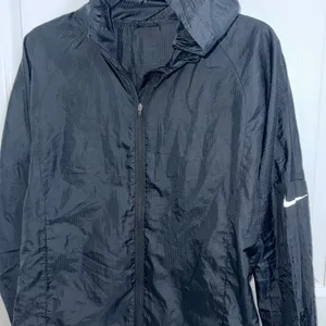 Nike Women's Black Windbreaker Jacket thumbnail 1