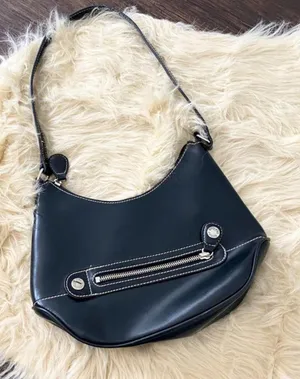 Vintage Y2K Tommy Hilfiger Black Silver Accent Stitching Hobo Shoulder bag thumbnail 1