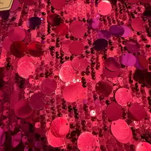 NWT Women's Rose Red Sequin Mini Skirt Sparkly Party Festival Large thumbnail 6