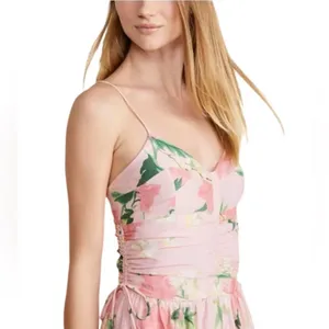 NWT Vineyard Vines Kentucky Derby Strappy Floral Maxi Dress in Pink‎ Size 16 thumbnail 4