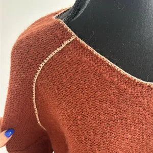 Anthropologie Wool Blend Sweater small‎ cottagecore winter layered holiday thumbnail 2