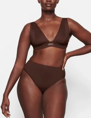 SKIMS Plunge Bikini Top S NWT thumbnail 1