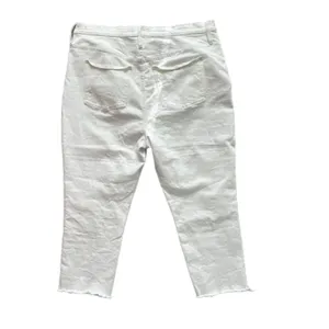 Madewell the high-rise slim crop boyfriend Jeans size 35 White Spring Summer thumbnail 4