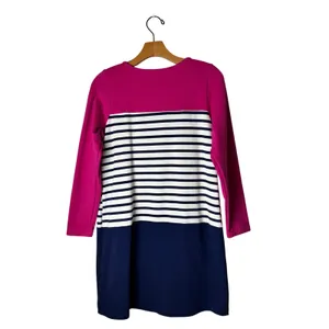 Tracy Negoshian Dress Women Small Pink Blue Striped‎ Bella Tunic Mini Nautical thumbnail 3