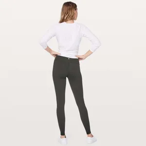 Lululemon Wunder Under Pant (Hi-Rise) Tech Mesh 28" Leggings Black Size 4 thumbnail 2