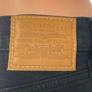Levi's Ribcage Straight Ankle Women's Black High Rise Baggy Denim Jeans Size 29 thumbnail 4