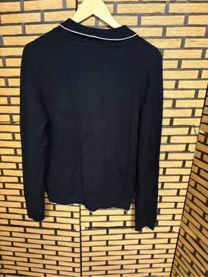 Max studio black polo sweater size large thumbnail 2