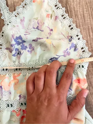 Alice + Olivia Karolina Crochet Floral Blue dress thumbnail 16