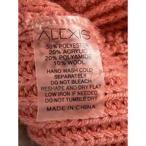 Alexis Oggi Pink Mock Neck Ribbed Knit Sweater Women’s Size Small thumbnail 6