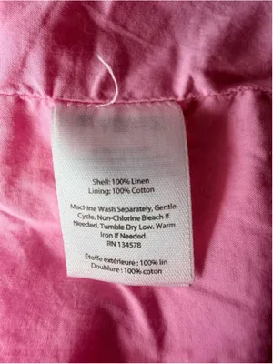Vineyard Vines Pink Linen Mini Skirt Size 12 Flowy Ruffle Hem Preppy Coastal thumbnail 6