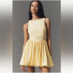 Anthropologie Maeve Boat-Neck Bubble Mini Dress thumbnail 2