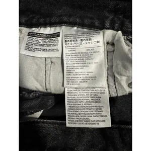 Y2K Red Tab Levi’s 501 Black Cutoff Micro Shorts W29 High Rise Button Fly thumbnail 5