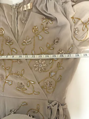 Altar'd State Beaded Wrap Mini Dress thumbnail 9