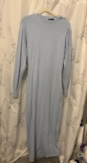 Light blue dress with opening in back thumbnail 1
