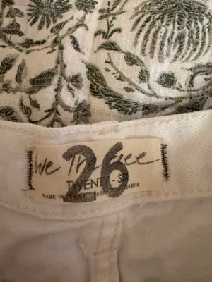 Free People White Denim Shorts thumbnail 3