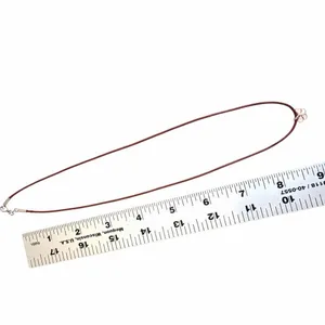 Coach Sterling Silver Pink Enamel Butterfly Necklace Red Leather Cord thumbnail 8
