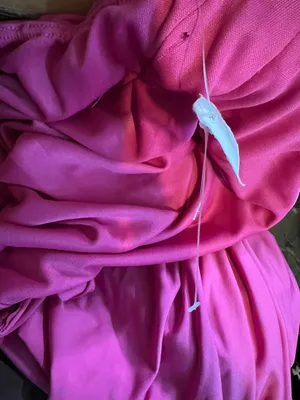 Lucy In The Sky Pink Medium Ruched Mini Dress Ties around The Neck (Flawed-Hole) thumbnail 8