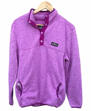 Simply Southern Magenta Fleece Pullover size XL thumbnail 1