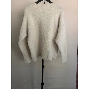 ON 34th Bouclé Crewneck Sweater Cream Large Wool Blend MSRP $69.50 thumbnail 2