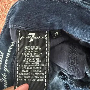 7 For All Mankind sz 23 blue jeans high waist‎ ankle jeans thumbnail 6
