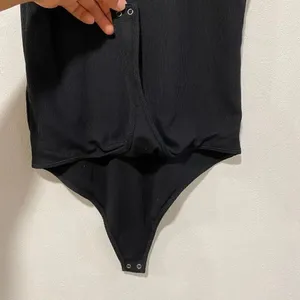 Abercrombie & Fitch Black Ribbed Bodysuit Sleeveless Size M thumbnail 5