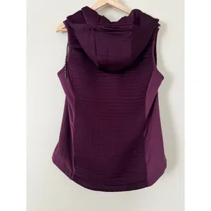Columbia Pilsner Lodge Omni-Shield‎ Women's Size M Quilted Hooded Purple Vest thumbnail 6