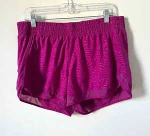 Athleta Running Athletic Workout Athleisure Shorts Fuchsia Pink Size Large thumbnail 1