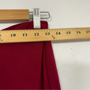 Lovers and Friends Burgundy Red Faux Wrap Mini Skirt Womens M Coquette Luxury thumbnail 8