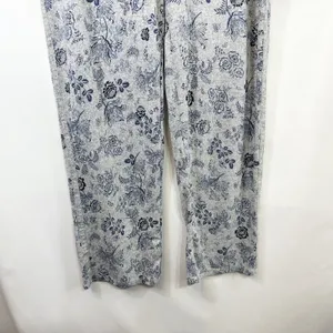 Lucky Brand XL‎ Pajama Set Gray Blue Floral Toile Short Sleeve Loungewear 727 thumbnail 8