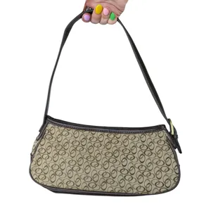 Vintage Y2K Brown Canvas Shoulder Bag thumbnail 12
