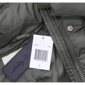Sebby Collection Womens Long Belted Puffer Coat with Hood Jacket Olive Green S thumbnail 4