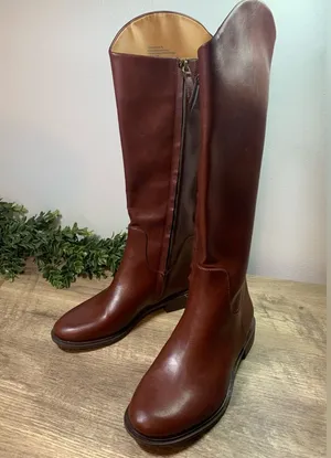 Nordstrom Rack Riding Boots Size 7M Brown Winter Holiday Ladies Knee High thumbnail 1